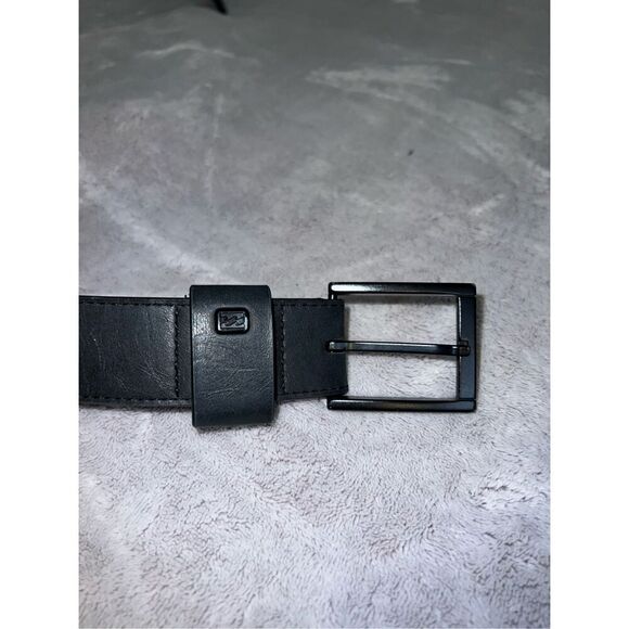 Men’s Billabong Black Leather Belt 4’ - Picture 1 of 8